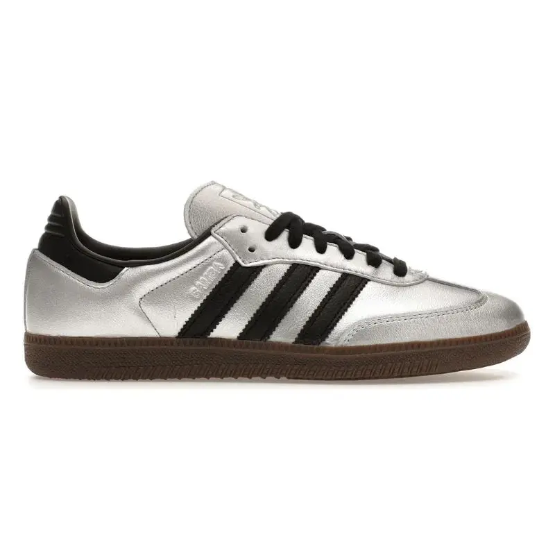 Adidas Samba OG – Silver Metallic Black Gum (36)