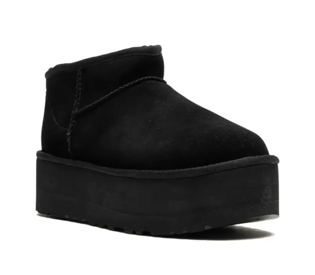 UGG Classic Ultra Mini Platform Black- Chestnut