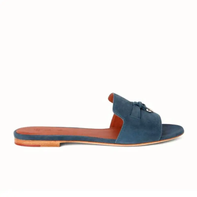 Loro piana Summer Charms Sandal Suede Goatskin  (37)