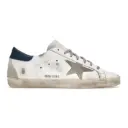Golden Goose Super-Star – White Royal Blue Grey Suede Patch 