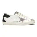 Golden Goose Super Star – White Black Cream Glitter