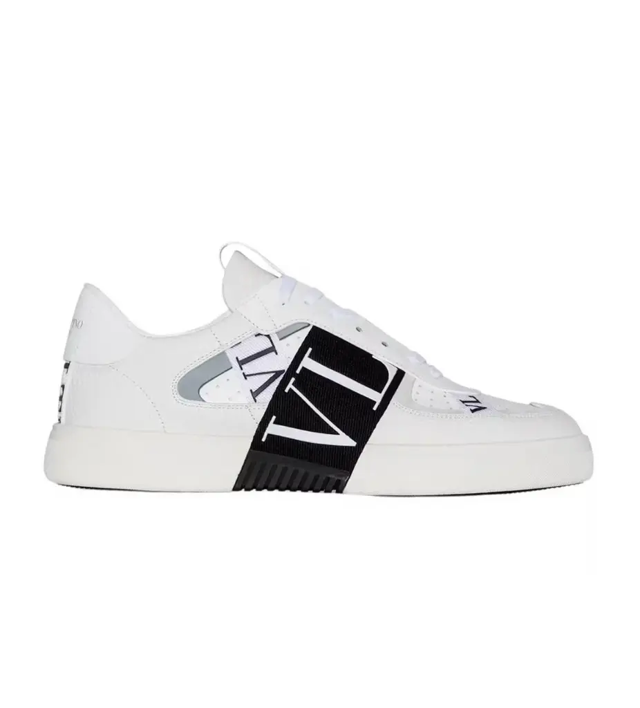 Valentino Garavani VL7N Sneaker Low Top – White Black Grey   (42)