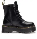Dr. Martens Jadon Platform Boots Black Smooth Leather 