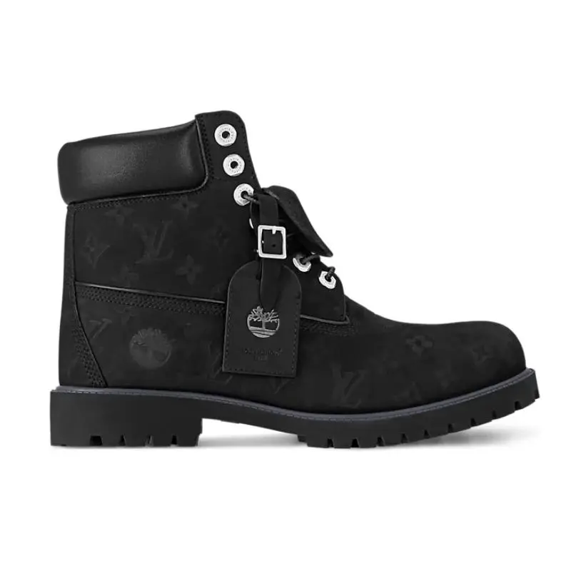 Louis Vuitton Timberland 6″ Ankle Boot – Black Monogram  (42)