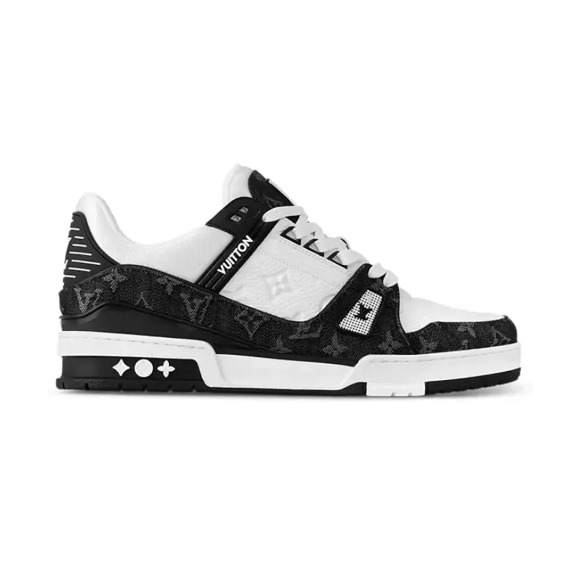 Louis Vuitton LV Trainer – White Black  (42)