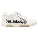 OFF-WHITE Out Of Office OOO low Tops for Walking for – White Black 