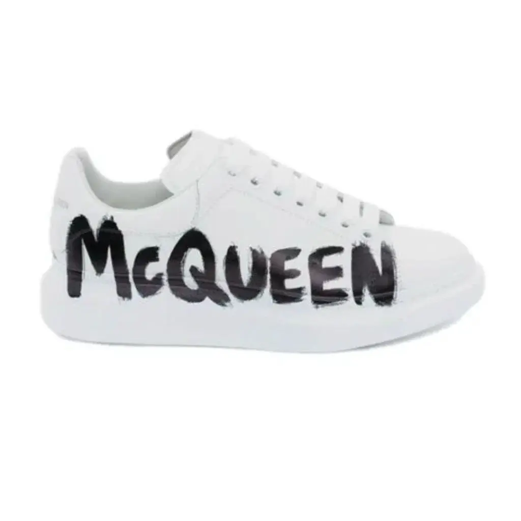 Alexander Mcqueen Oversized – Graffiti White Black  (42)