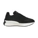 Alexander Mcqueen Oversized Graffiti Sprint Runner – Black White 