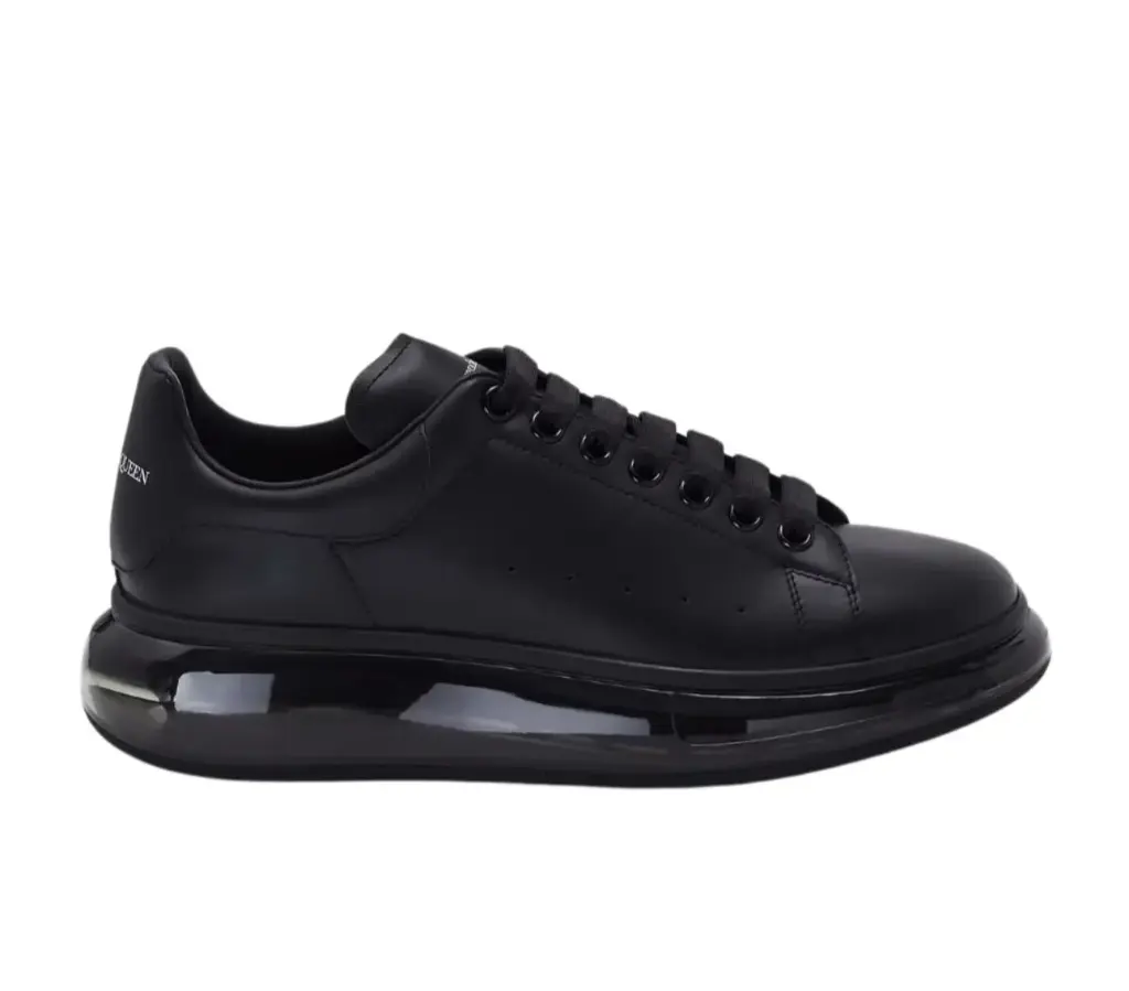 Alexander Mcqueen Oversized – Black Shiny Sole  (42)