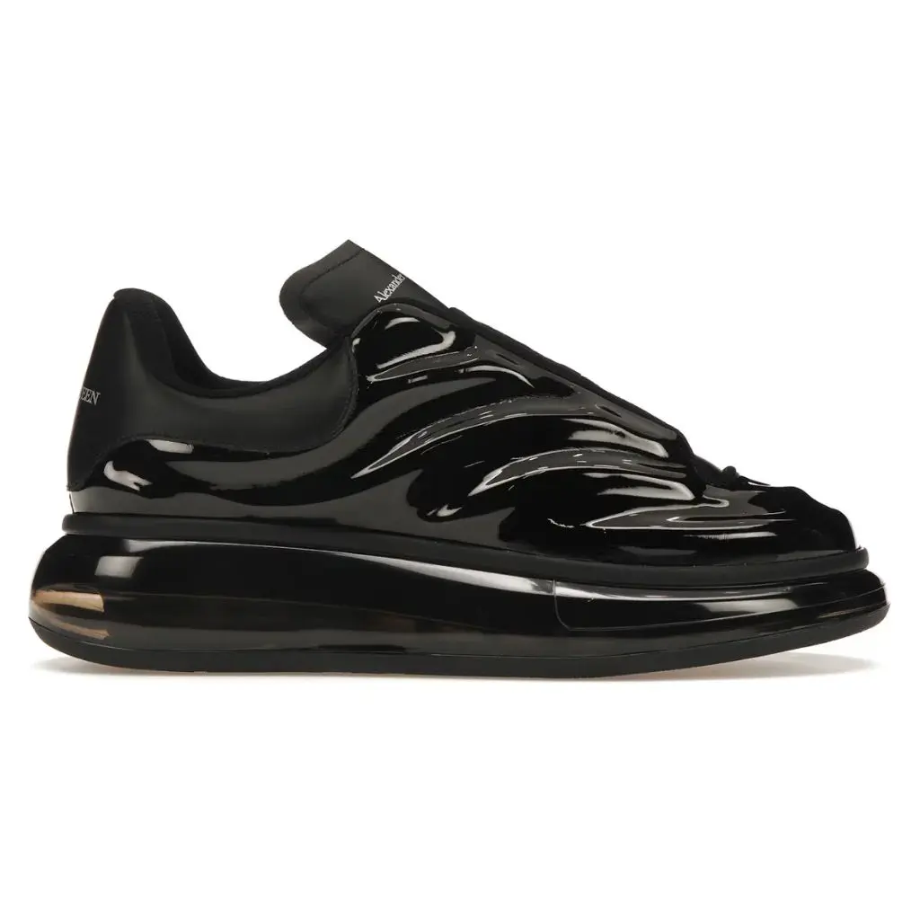 Alexander Mcqueen Oversized – Black Lux Gloss  (42)