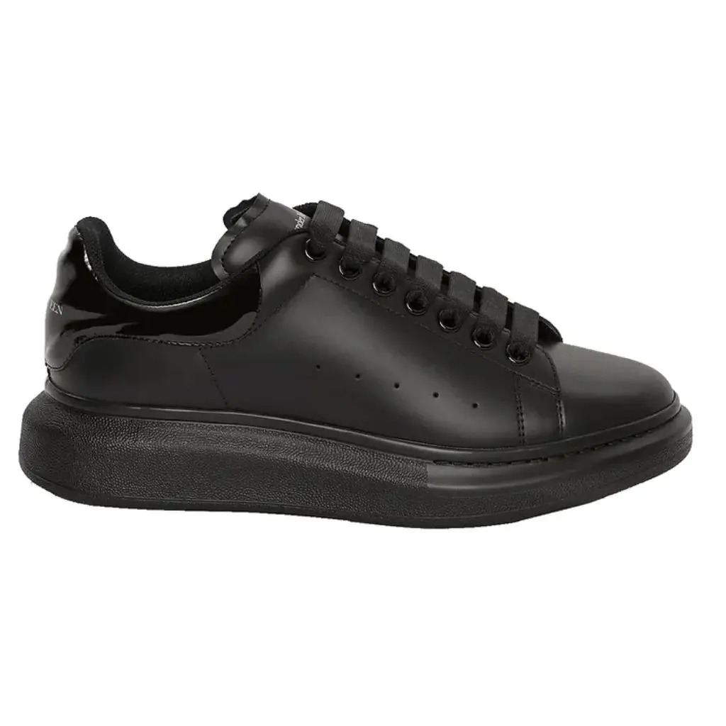 Alexander Mcqueen Oversized – Black Gloss Heel  (42)