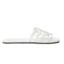 LOEWE Petal Anagram slide in soft calfskin white 