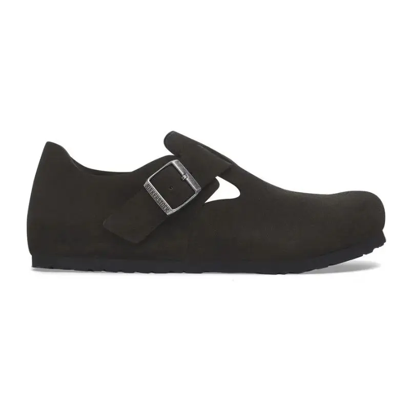 Birkenstock London – Suede Leather Black  (36)