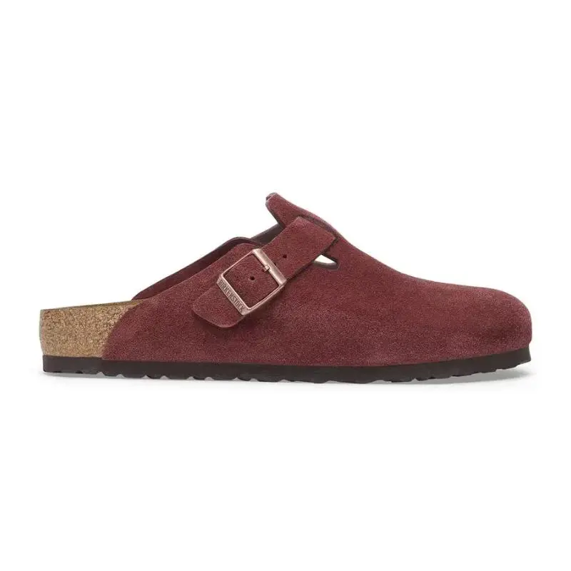 Birkenstock Boston Burgundy – Suede Leather Zinfandel  (36)