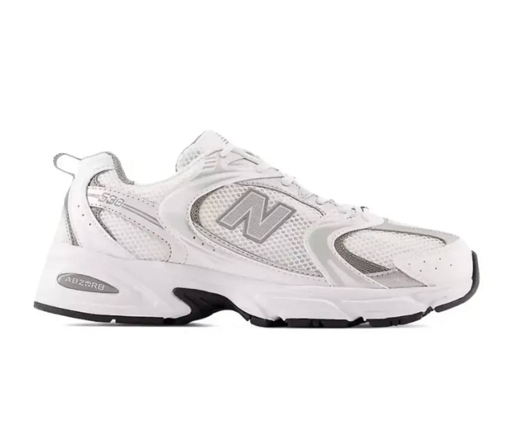 New Balance 530 – White Silver Metallic